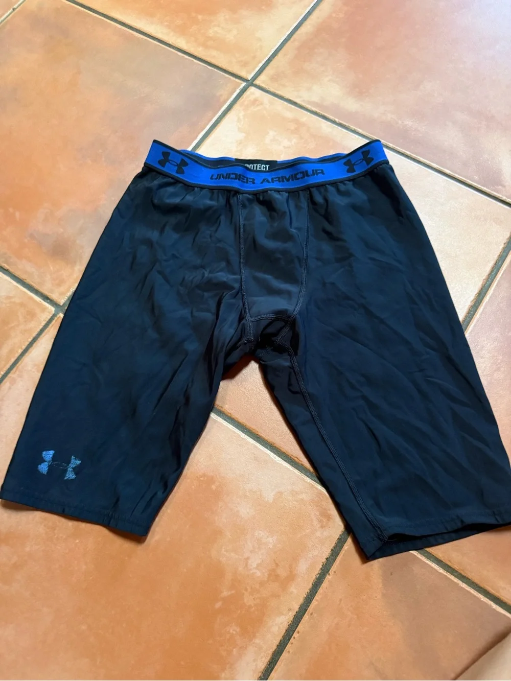 Under Armour Black Boxer Briefs with Blue Waistband